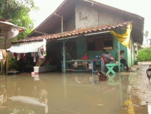 Pdk Aren- puluhan Rumah di Pdk kacang Barat terendam Air,Rabu (26/2)