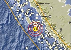Gempa bumi magnitude 5.7 guncang Kepulaua Mantawai.