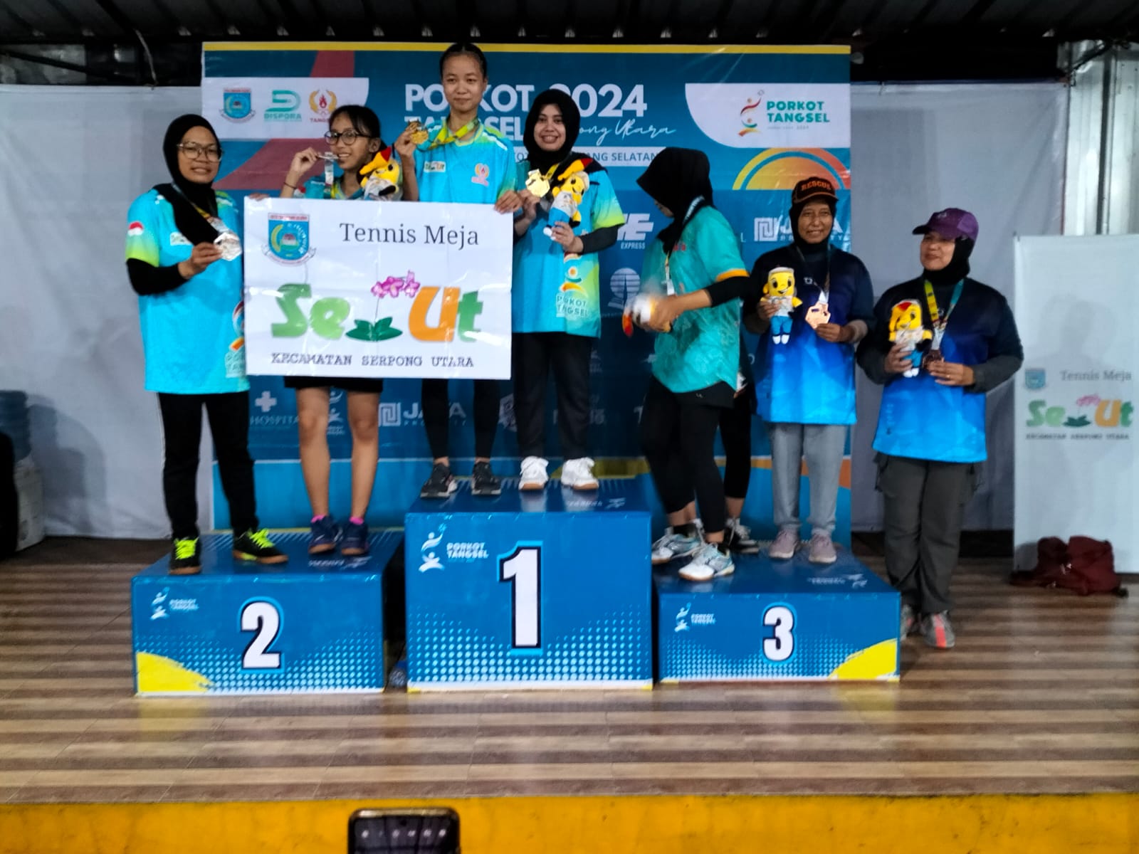 Hasil Sementara Tim Tenis Meja Serpong Utara Kuasai PORKOT IV Kota Tangsel k