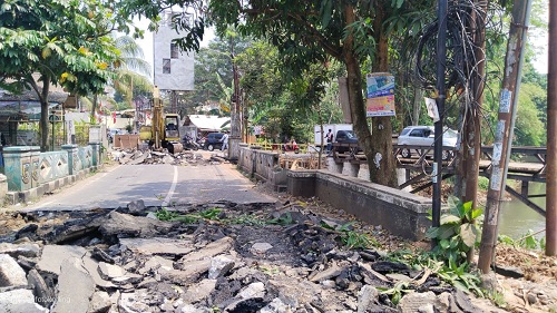 Rekayasa Lalu Lintas di Jalan Sumatera Segmen Jembatan Kali Angke Tangsel Dimulai 1