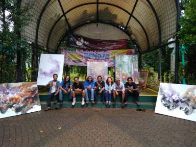 Komunitas Brush Stroke Gelar Workshop Lukisan