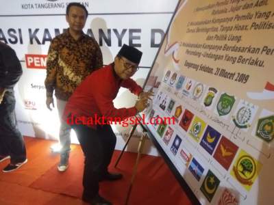 Dua Tim Pemenangan Capres Di Tangsel Sepakat Jaga Kondusifitas Pemilu 2019