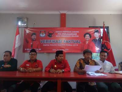 Verifikasi faktual DPC PDI Perjuangan Kota Tangsel.