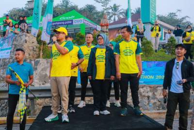 Pilar Puji Antusiasme Ribuan Peserta Road to Tangsel Marathon 2024 di Kecamatan Setu