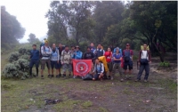 TIM &quot;GEMA PENDAKI&quot; SAMBUT TAHUN BARU DI PUNCAK GUNUNG PAPANDAYAN