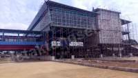 Gedung utama di Terminal Pondok Cabe yang belum selesai. 