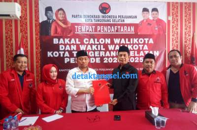 Dikawal Puluhan Simpatisan, Anggota DPRD Tangsel Daftar Bawalkot Ke PDIP