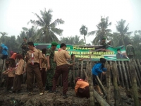 Cegah Abrasi, Kodim Tanjab Canangkan Tanam Pohon Bakau