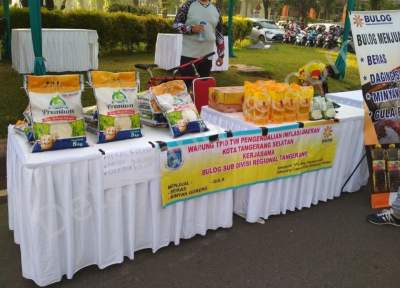 Car Free Day Serpong, Warga Bisa Beli Bahan Pokok Murah di Warung TPID