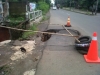 Jaksel- Jalan Amblas di depan Kompleks Adiyaksa, Lebak Bulus,Jakarta Selatan