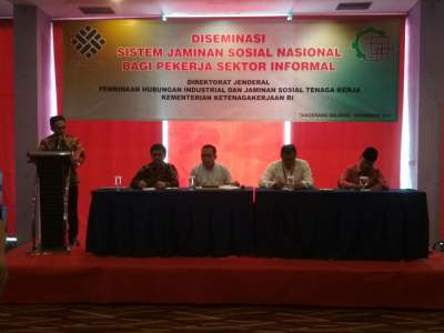 Kemenaker dan BPJS Ketenagakerjaan Gelar Diseminasi SJSN bagi Pekerja Sektor Informal