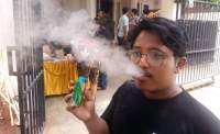 Salah seorang Vapers saat akan tes rontgen thorak di Graha Bintaro