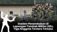 Penembakan di lapangan tembak militer Gifu, 3 orang tentara terluka. (foto: Japan Times, AFP PHOTO/JIJI PRESS), ilustrasi: Aisyah/dt