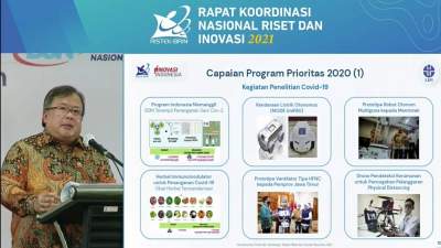 Sepanjang 2020, Menristek Hasilkan 61 Produk Inovasi Untuk Kebutuhan Masyarakat