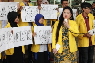 Rakyat Dan Mahasiswa Nyatakan Sikap Dukung KPK