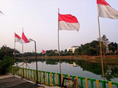 HUT RI Ke 74, Ribuan Bendera Merah Putih Bakal Hiasi Situ Perigi