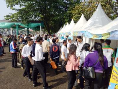 Suasana hari kedua bursa kerja Kota Tangsel.