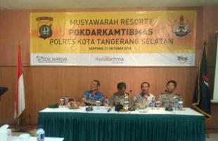 Ciptakan Ketertiban Dimasyarakat, Polres Tangsel Gelar Pokdarkamtibnas