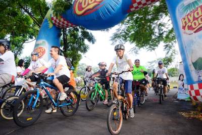 Fun bike HUT Eka Hospital ke-9 di BSD, Serpong, Kota Tangsel.