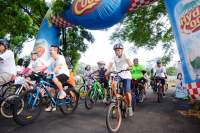 Fun bike HUT Eka Hospital ke-9 di BSD, Serpong, Kota Tangsel.