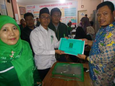 Partai Kebangkitan Bangsa (PKB) Kota Tangerang Selatan menyerahkan data verifikasi ke KPU.