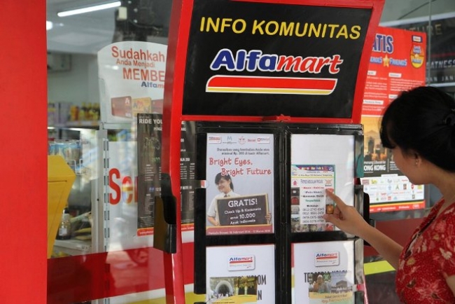 Alfamart Bidik Peluang Iklan Gratis