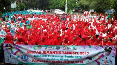 Gebyar Jumatik 2017, Komitmen Kota Tangsel Menuju Kota Bebas Jentik Nyamuk