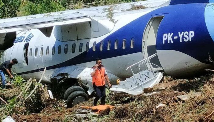 Pesawat Trigana Air Tergelincir di Bandara Serui