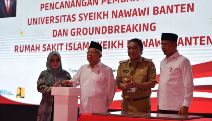 Dampingi Wapres, Pj. Gubernur Banten Canangkan Pembangunan Universitas Syeikh Nawawi Banten