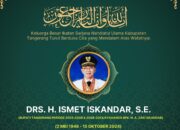 Mantan Bupati Tangerang H Ismet Iskandar Tutup Usia