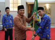 Pj Gubernur Al Muktabar Lepas Kafilah MTQ Korpri Provinsi Banten