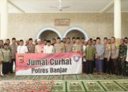 Polres Banjar Menggelar Kegiatan Jumat Curhat di Masjid Darul Falah