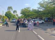 Polres Kota Banjar Melaksanakan Pengawalan dan Pengamanan Kegiatan Touring Demokrasi KPU Provinsi Jawa Barat